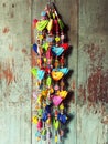 Colorful bird doll mobile home decoration Royalty Free Stock Photo