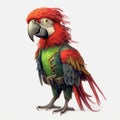 Slinking Pirate Parrot - Zbrush Style Illustration