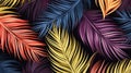 Close-up of a Blue Bird\'s Variegated Feather Pattern and Wing Accessories generated by AI tool
