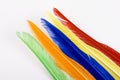 Colorful bird feathers Royalty Free Stock Photo