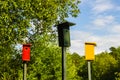 Colorful birdhouses