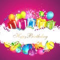 Colorful birthday background