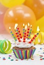 Colorful birthday candles