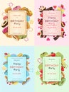 Colorful Birthday Party Invitation Cards