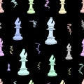 Colorful bishops chessman