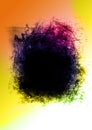 Colorful Black Hole Grudge Abstract