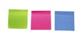 Colorful blank sticky notes. Memo stick or post note Royalty Free Stock Photo