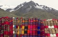 Colorful blankets sold on Abra la Raya