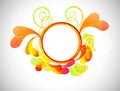 Colorful blob frame for your design