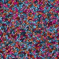 Colorful blobs seamless pattern Royalty Free Stock Photo