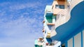 Colorful block of flats