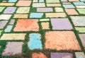 Colorful block ground