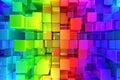 Colorful blocks abstract background Royalty Free Stock Photo