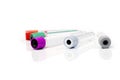 Colorful blood tubes for keep and safe blood collection to checkup glucose and all virus