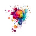 colorful blot on a white background. Vector illustration