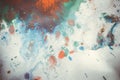 Colorful blots splashing on a white background Royalty Free Stock Photo