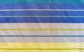 Colorful blue purple green striped table cloth texture in Mexico Royalty Free Stock Photo