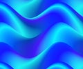Colorful Blue Waves Background, Abstract. Royalty Free Stock Photo
