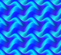 Colorful Blue Waves Background, Abstract. Royalty Free Stock Photo