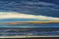 Colorful Sunset Tourist Watching Ocean Canon Beach Oregon Royalty Free Stock Photo