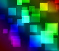 Colorful blur square light background