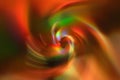 Colorful blurred gradient spiral vortex background. Orange, green, yellow, red mixed multicolor texture Royalty Free Stock Photo