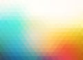 Colorful blurry triangle background