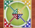 Colorful board for playing traditional children's game