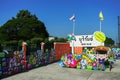 Colorful board for travel promoted in Buri Ram train station