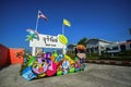 Colorful board for travel promoted in Buri Ram train station