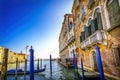 Colorful Boat Grand Canal Venice Italy Royalty Free Stock Photo