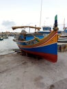 Colorful boat in Marsaxlokk, Malta