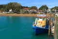 A small ferry boat in Russell in the Bay of Islands, New Zealand