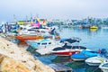 The colorful boats