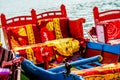 Colorful boats in Beautiful Bhimtal lake of Nainital Royalty Free Stock Photo