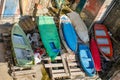 Colorful boats