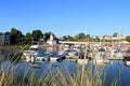 Colorful Boats in the Kincardine, Ontario Marina Royalty Free Stock Photo