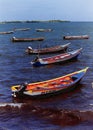 Colorful boats Venezuela tourism sea