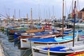 Colorful boats in the port of Nice, Cote d`Azur, French Riviera Royalty Free Stock Photo