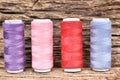 Colorful bobbins thread