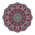 Colorful boho mandala deisgn