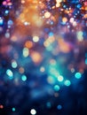 Colorful bokeh abstract light background vertical position Royalty Free Stock Photo