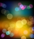 Colorful bokeh abstract winter background Royalty Free Stock Photo