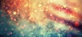 colorful bokeh background aquamarine and amber wallpaper with poetic brushstrokes, luminous skies and water drops - AI Generated