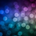 Colorful bokeh effect with overlapping circles creating a blurred light pattern. The ima Royalty Free Stock Photo