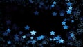 Beautiful colorful absract stars bokeh background Royalty Free Stock Photo