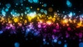 Colorful Bokeh Lights on Black Background Abstract Background 20260104 Royalty Free Stock Photo