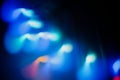 Colorful bokeh lights on black background. Night city Royalty Free Stock Photo