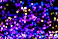 Colorful bokeh lights celebrate on background