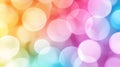 Colorful bokeh lights create a dreamy and vibrant background, AI Royalty Free Stock Photo